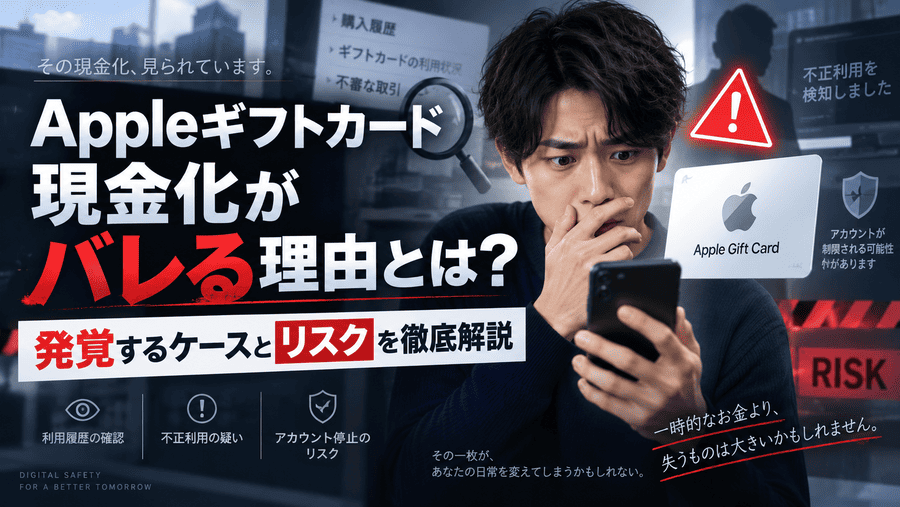Amazonギフトカード現金化 バレる